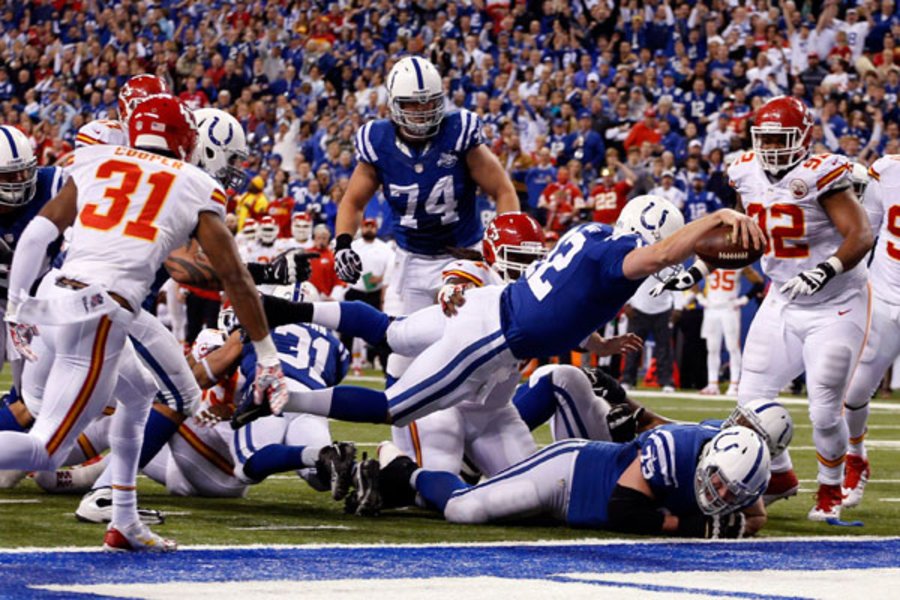 o luck fumble, como ficou conhecido o lance de impacto no wildcard de 2014 entre colts e chiefs