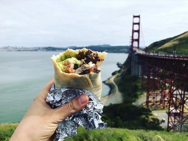 O que seria mais gostoso, a vista ou o burrito?