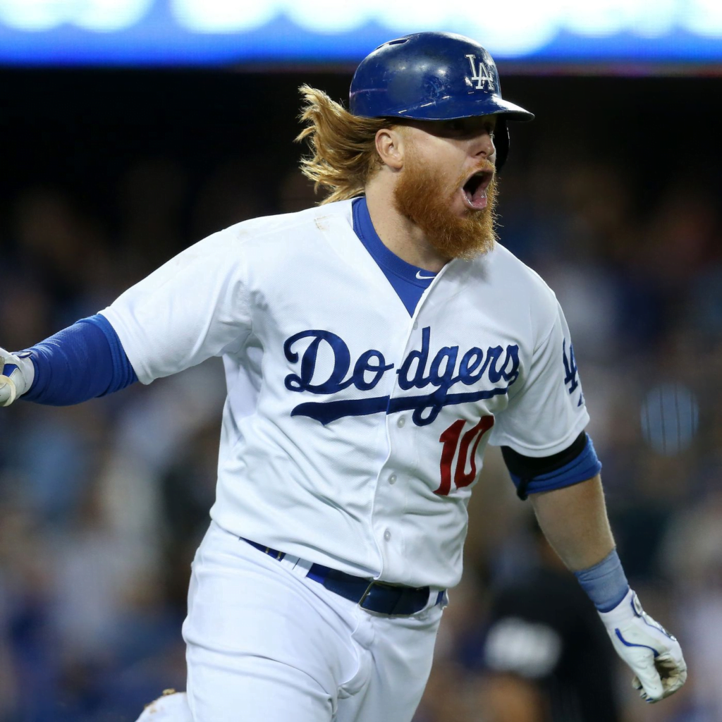 Justin Turner com a camisa do Dodgers.